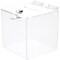 Plymor Clear Acrylic Locking Ballot / Collection / Donation Box, 5" W x 5" D x 5.25" H